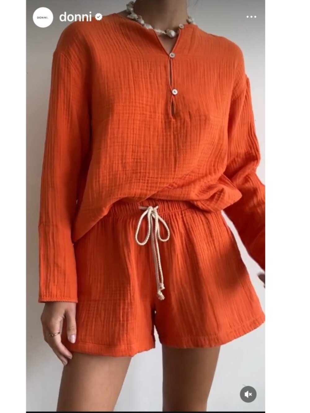 Bubble tunic in cantaloupe Size:S